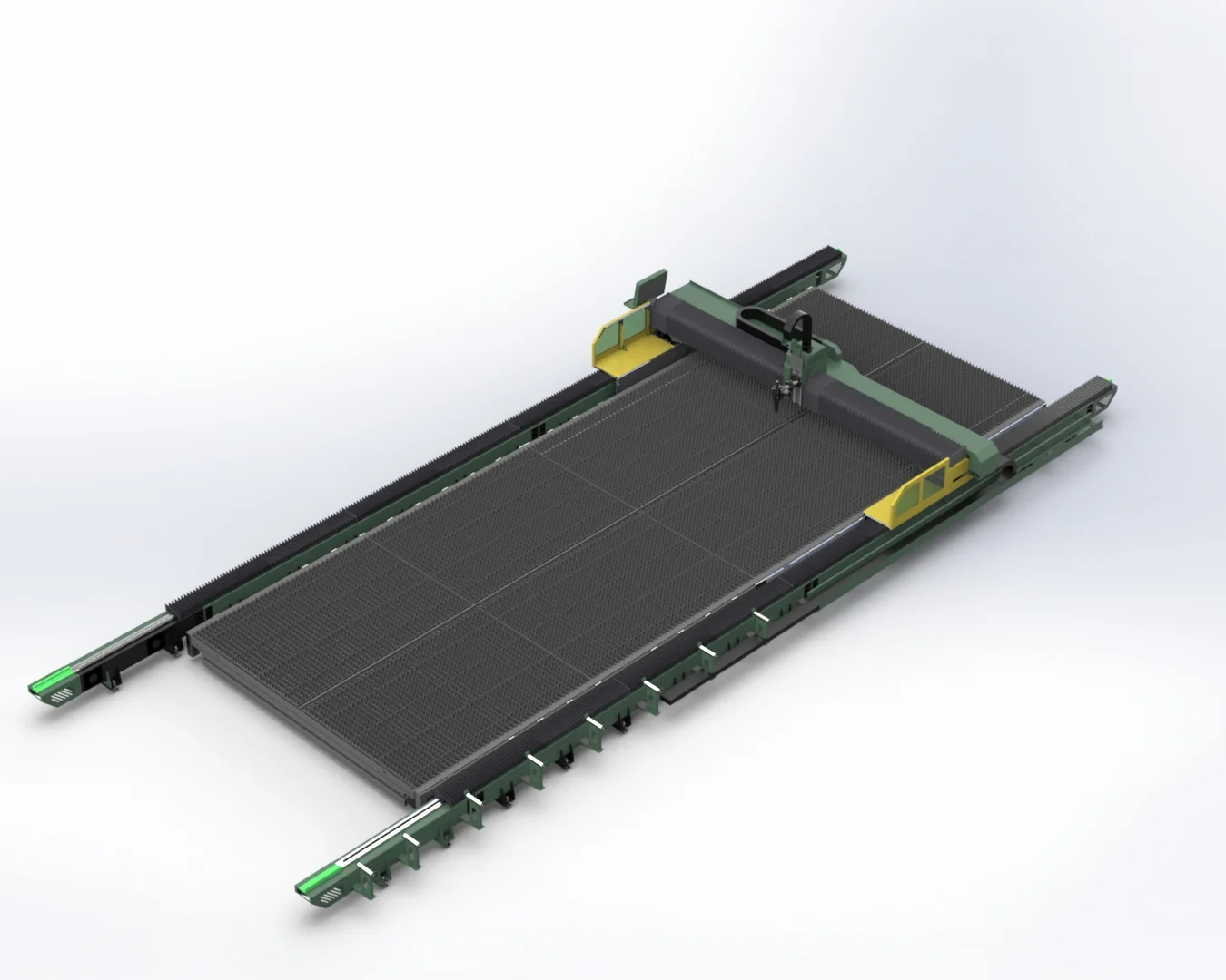 Large-format ground-rail laser cutting equipment