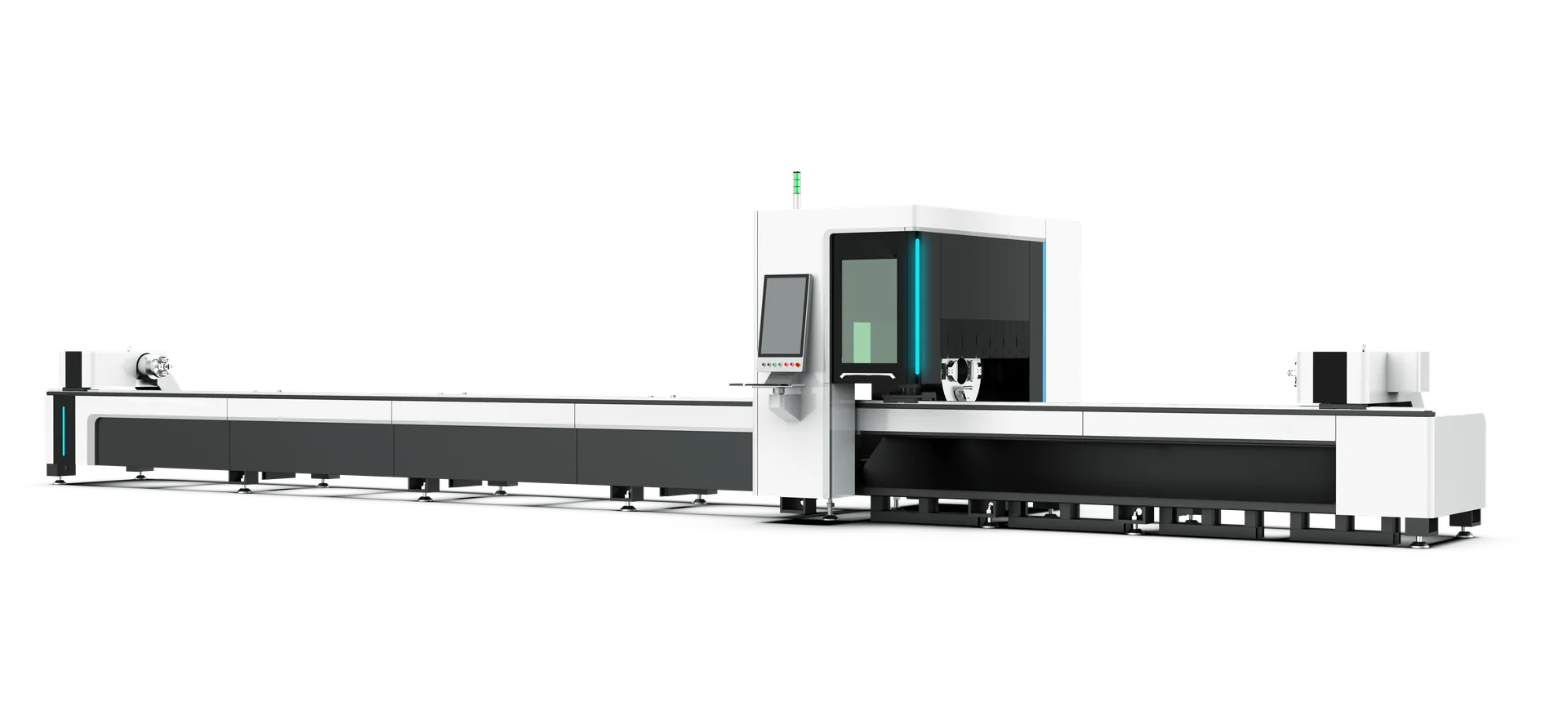 Long-bed tube laser cutting machine, equipment illustration